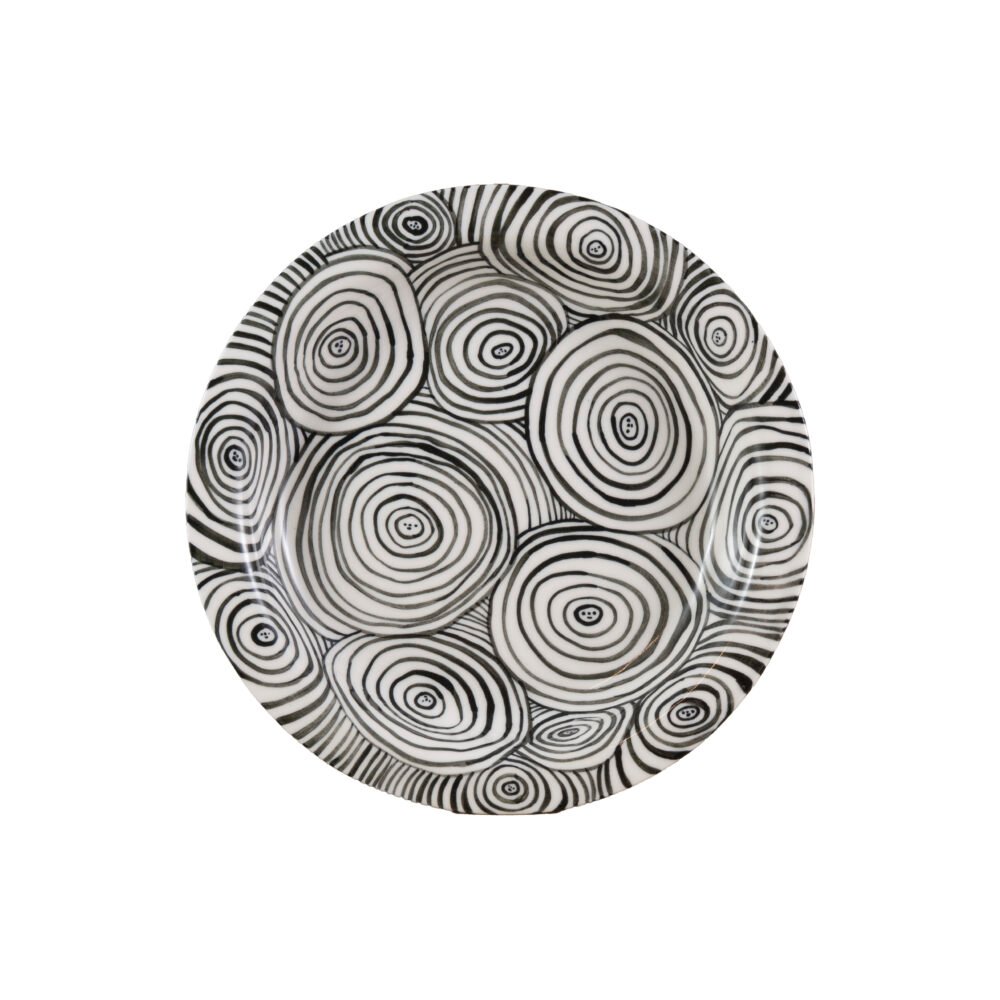 Głęboki talerz w koła