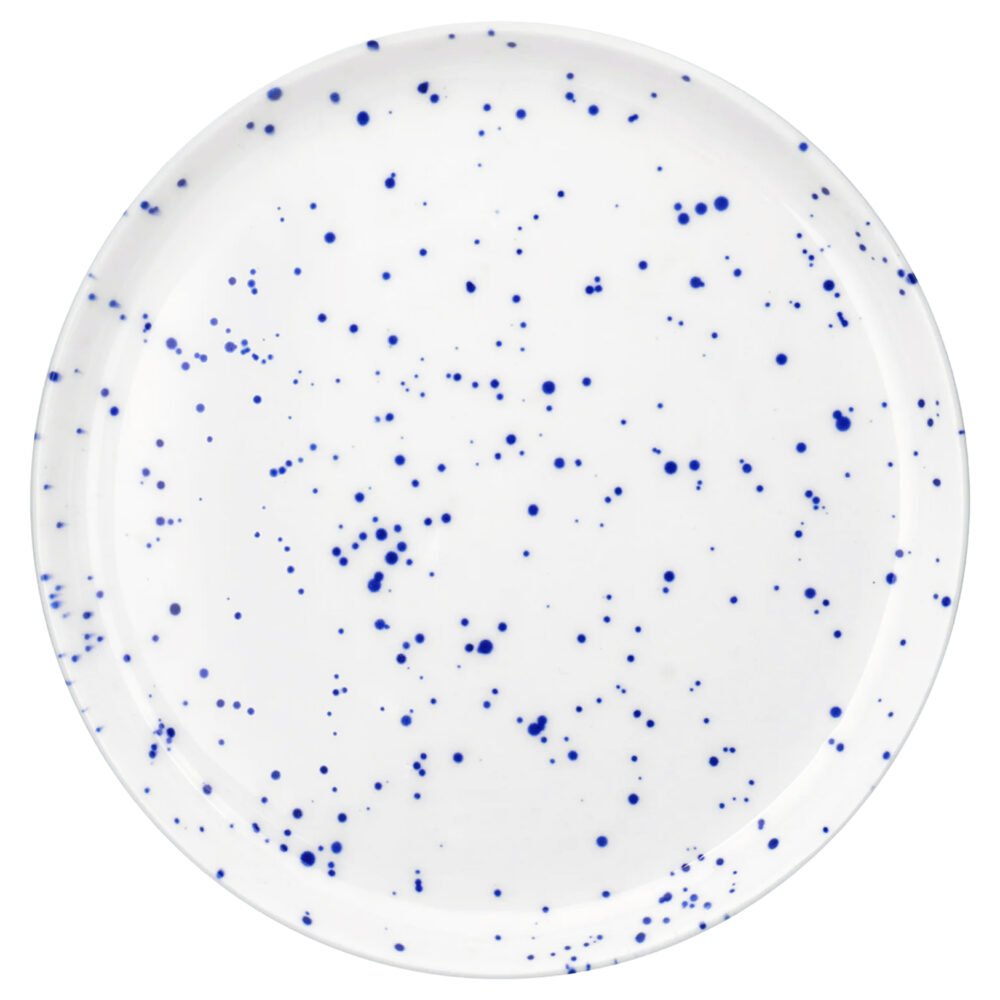 Talerz obiadowy niebieski chlapacz