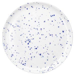 Blue Splatter Dinner Plate