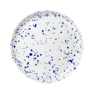 Talerz śniadaniowy niebieski chlapacz