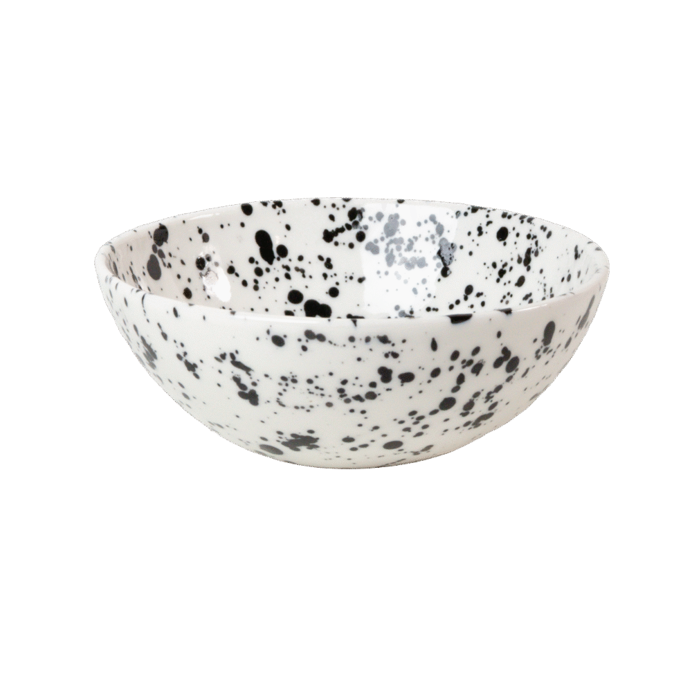 Classic Bowl Black Splatter