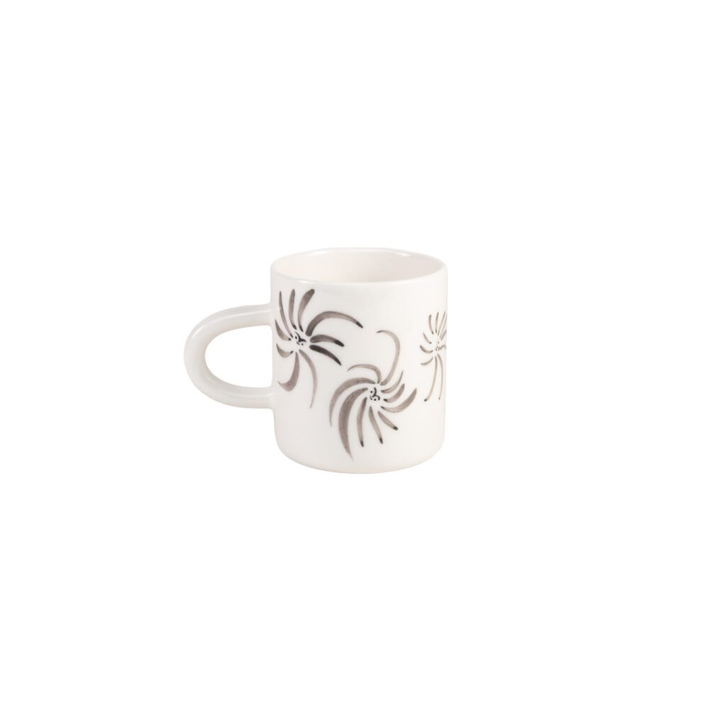 small mug with swirls