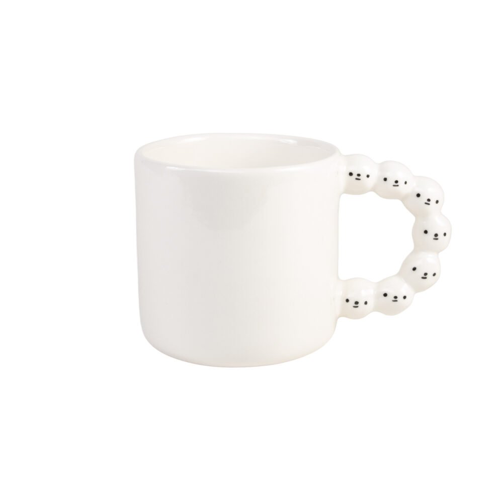bigger mug with a beaded handle